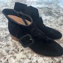 Jack Rogers NEW Jack‎ Rogers Izzie Black Suede Leather Block Heel Ankle Booties H591 7.5 Photo 0