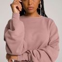 Good American Cropped Sweatshirt In Pink Dusk Photo 2