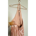 Pink Blush TJD The Jetset Dairies Women's  Pleated Skirt Halter Gown Size L Photo 9