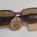 Frye NWT  and Co. Women's Brown Rectangle Sunglasses Photo 0