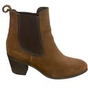 Krass&co Thursday Boot . Chelsea Brown Walnut Heeled Ankle Boots Photo 0