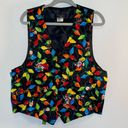 Looney Tunes  Mania Silk Vest Black Holiday Print Small Medium Bugs Bunny Tweety Photo 6