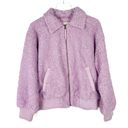 Universal Threads NWOT Universal Thread Collared Sherpa Bomber Jacket Mauve Magic Size Small S2232 Photo 1