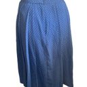 J.Crew NWT  Double Pleated Midi Blue Polka Dot Skirt size 12 Photo 4