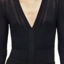 ZARA x Narciso Rodriguez Bodysuit Top Stitched Long Sleeve Black XS NWT New Photo 1