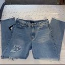 Nasty Gal NWT Light Wash  Distressed Mom Jeans Size 6 Photo 7