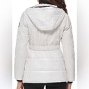 Guess  White Lightweight Puffer Belted Jacket(Size Small) Photo 2