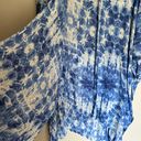 Forever 21 Blue White Tiedye Cárdigan Shawl  Photo 3