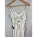 Lulus NWT  View and I White Tie-Back Faux-Wrap Midi Dress Size XS Photo 6