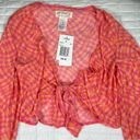 l*space L* Bandera Top & Sarong Bikini Coverup Set Heatwave Pink Orange Size Small Photo 9