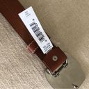 Carhartt NWT  Brown Leather Belt with Cool Unusual Buckle Photo 5