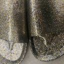 J.Crew  Gold Silver Glitter Pool Slide slip on Photo 3