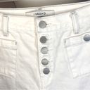 J Brand  Joan Button Fly Super High Rise White Denim Jean Shorts Womens 28 Photo 2