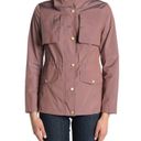 Cole Haan  Water Repellent Hooded Parka Lavender Photo 4