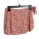 ANDIE  Swim Sarong Bottom Side Tie Skirt Coverup Ditsy Floral Rose Pink Medium Photo 3