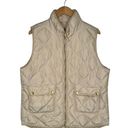 Woolrich  Puffer Vest Womens XL Duck Down Feathers Quilted Pockets Full Zip Tan Photo 0