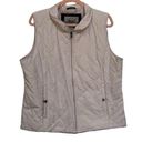 Krass&co GH Bass &  Women’s Quilted Vest XL Light Powder Pink Full Zip Pockets Photo 0