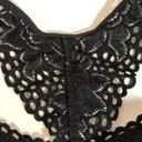 Aerie  Bralette Womens Small Black Lace Bra Racerback Stretch Bra Photo 3