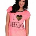 Vintage Havana ‎ t-shirt I love weekends size S Photo 0