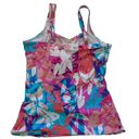 MiracleSuit  x Talbots Light Control Swim Tankini Top Colorful Floral Size 14 Photo 3