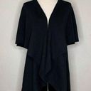 ee:some NWT  Women’s Size S/M Black Waterfall Open Front Cardigan Photo 0