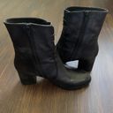 Sesto Meucci Vintage Italian Black Leather Made in Italy Lace Up Ankle Boots Booties 10 Photo 4