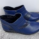 Comfort View Jolene Boots Womens 9M Navy Blue Short Bootie Winter Shoe 3" Shaft Photo 3