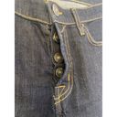 Hudson Jeans Hudson Dark Blue Wash Button Fly Raw Hem Denim Jean Shorts EUC Sz 26 Midrise Photo 4