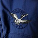 Vintage Triple FAT Coat Goose Parka Duck Down Insulated Jacket Blue XL Puffer Photo 4