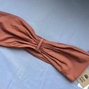 Free People NWT Toast Swim x  Signature Cinch Tube Bikini Top in Patina Brown M Photo 3