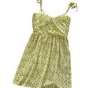 The Kooples  Anemone Chiffon Yellow Floral Sweetheart Bodice Mini Summer Dress Photo 2