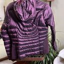 Bernardo 90% Goosedown Jacket Pockets Puffy Purple Size Small Photo 3