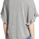 AG Adriano Goldschmied Adriano Goldschmied (AG) Grey Ruffle Tee NWT Photo 1