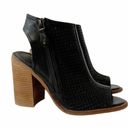 Kelsi Dagger KDB  Bootie Mason Black Leather Perforated Block-Heel Sandal Size 7 Photo 8