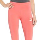 Puma  Cotton Leggings Coral/White NWT Size Small Photo 3