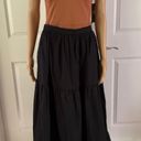 o.p.t One Pretty Time Tiered Maxi Skirt Black Photo 3