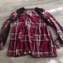 Forever Young  Red and Black Blouse with Classic Plaid Pattern Photo 0