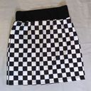 Checkered Skirt Black Photo 1