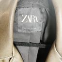 ZARA  Womens Faux Leather Crop Biker Jacket Viral Size Medium Oversize Photo 4