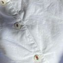 Lands'End Vintage 90s  White Collared Cropped Button Down Tank Top 🔥 Photo 2