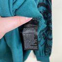 Chico's  Zenergy Sequined French Terry Scrolls Sweatshirt in Peacock Teal Photo 11