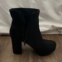 Lulus Lulu Black Suede Booties Photo 0