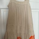 Anthropologie Tiered Cotton Maxi With Embroidery Size XS Photo 5