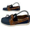 Croft & Barrow  Womens Navy/Brown Boat Shoes Size 7.5 Medium Photo 0