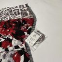 White House | Black Market  Sz 10 Bustier Top NWT White / Black Red Flowers Floral Photo 6