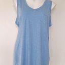 NYDJ  Comfort shirt Tank Top Size MEDIUM Sleeveless blue Pocket Photo 0