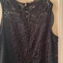 AB Studio Womens  black lace tank top size Large Photo 8