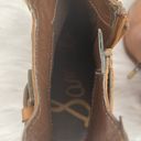 Sam Edelman Melody Womens Brown Leather Ankle Booties Size 8 Photo 6