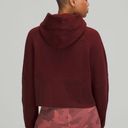 Lululemon scuba oversized half zipper hoodie NWT size M/L And XS/S color in red merlot Photo 2