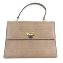 Fendi Authentic Vintage  Oatmeal Coated Canvas Logo Top Handle Handbag Photo 0